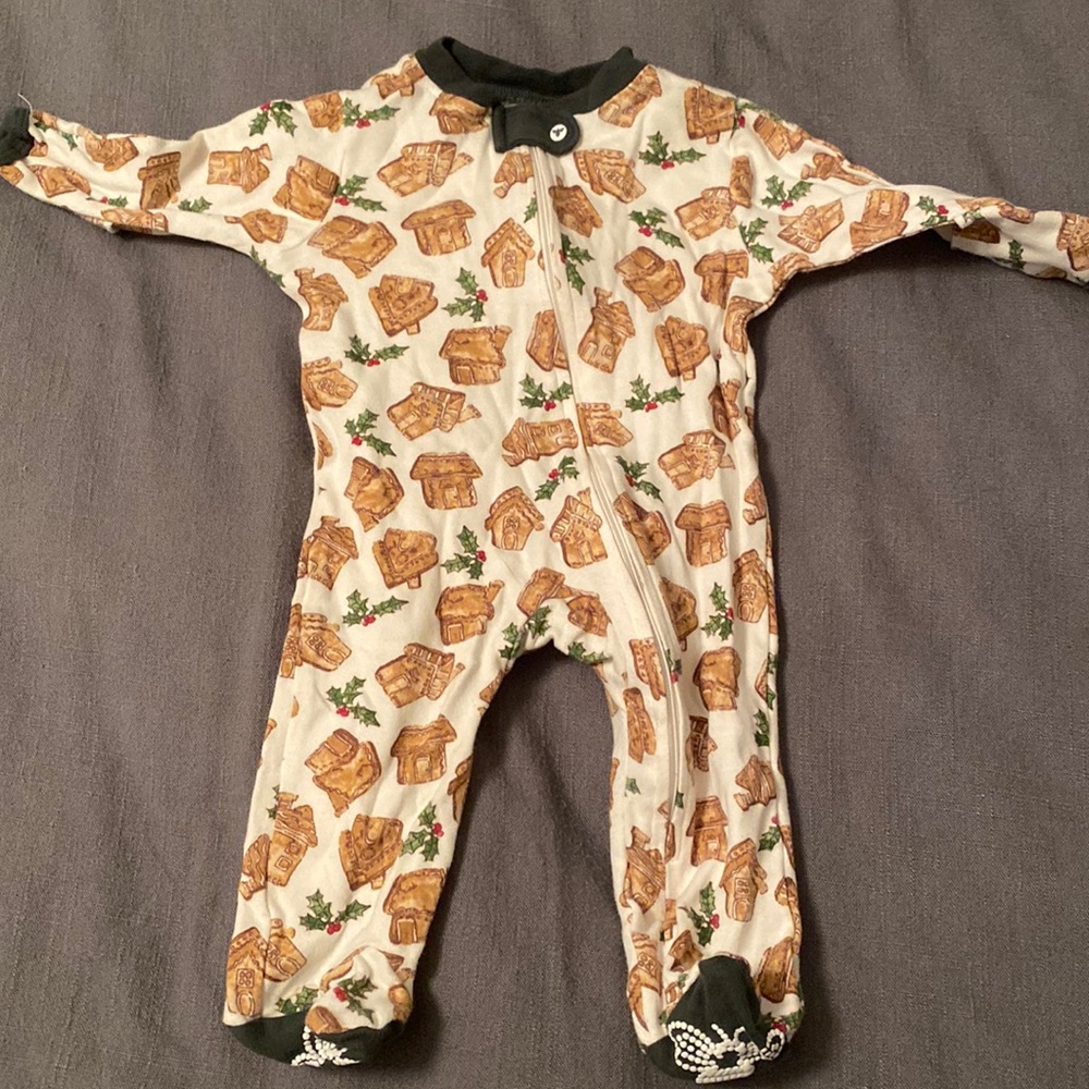 [Burt's Bees Baby] 2 Piece Christmas Onsie 0-3m